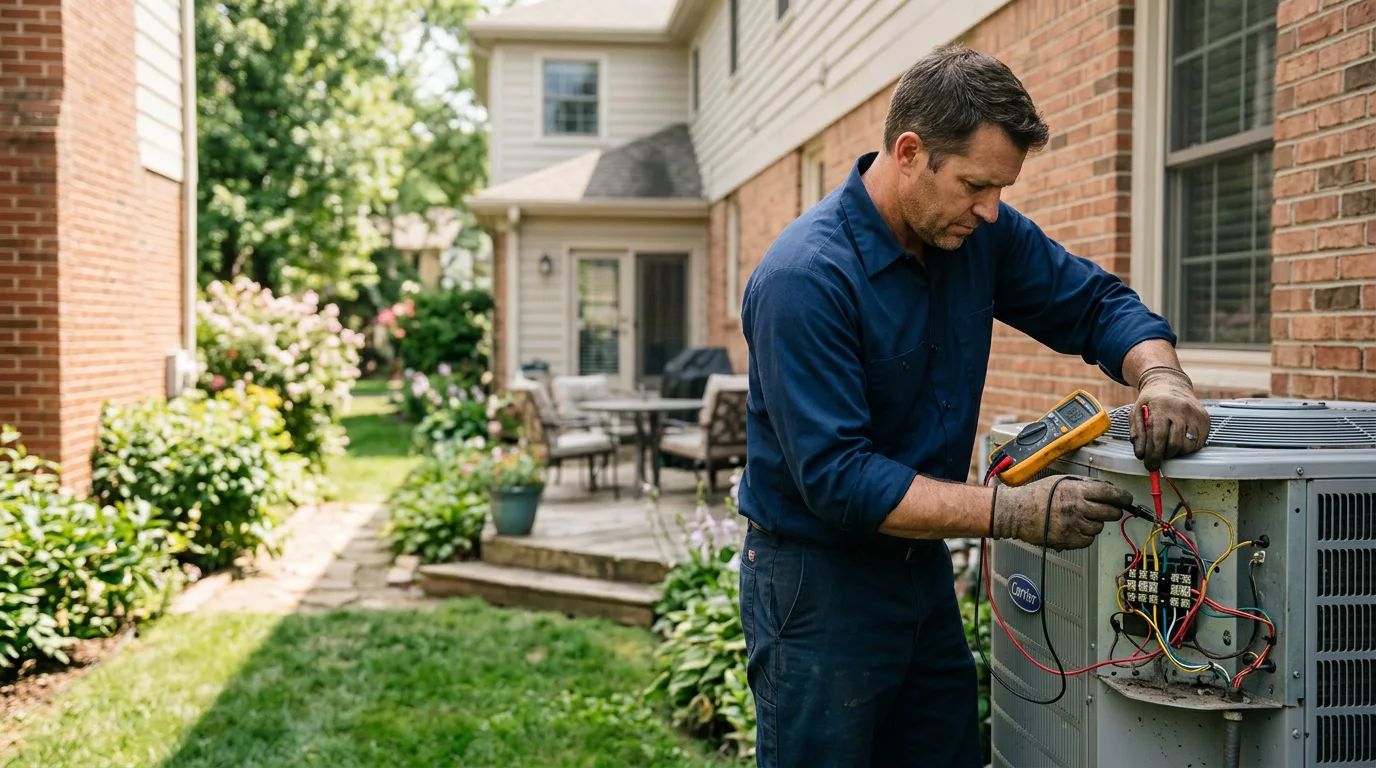 HVAC technician working near Avoca, TX